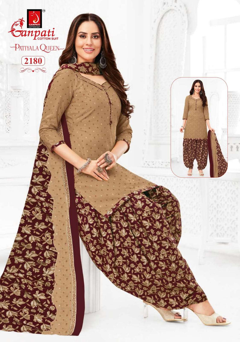 Ganpati Patiyala Queen Vol 10 Cotton Fancy Daily Wear Salwar Suit