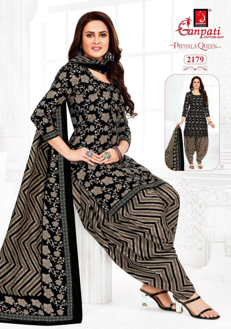 Ganpati Patiyala Queen Vol 10 Cotton Fancy Daily Wear Salwar Suit
