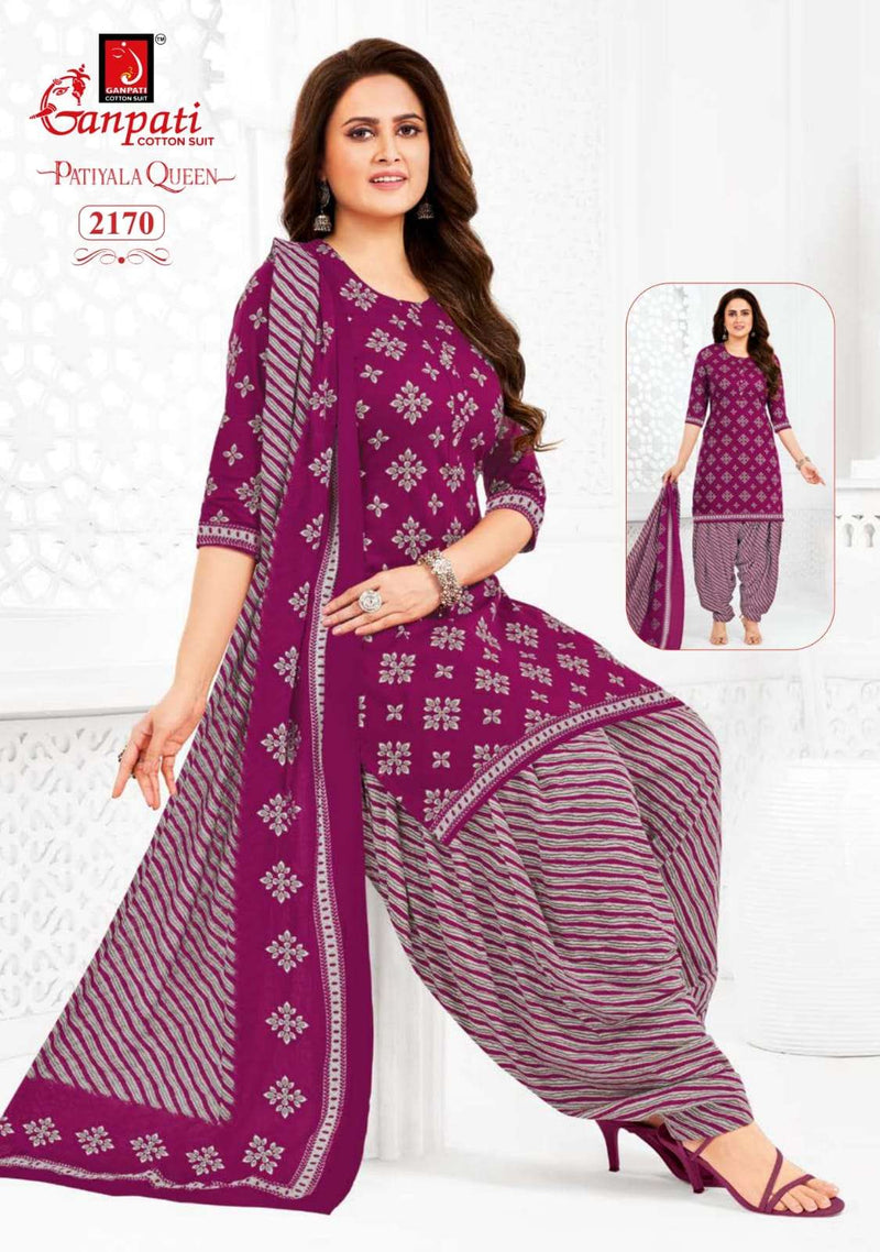 Ganpati Patiyala Queen Vol 10 Cotton Fancy Daily Wear Salwar Suit