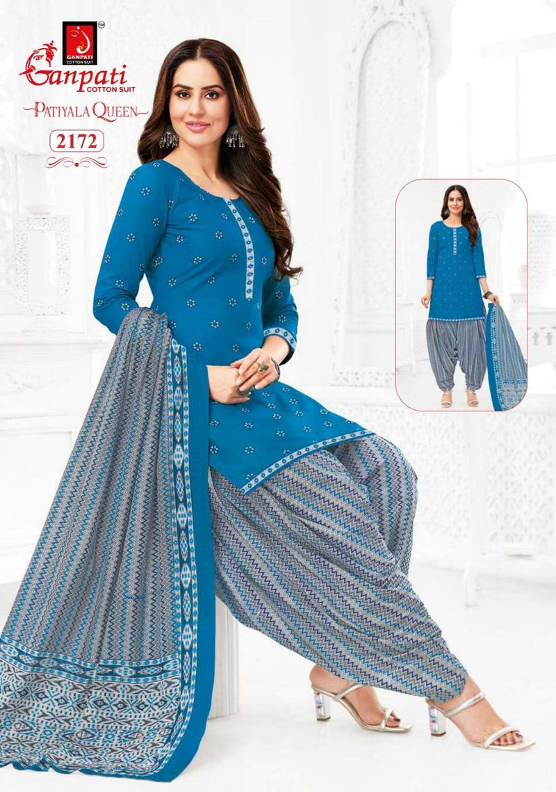 Ganpati Patiyala Queen Vol 10 Cotton Fancy Daily Wear Salwar Suit