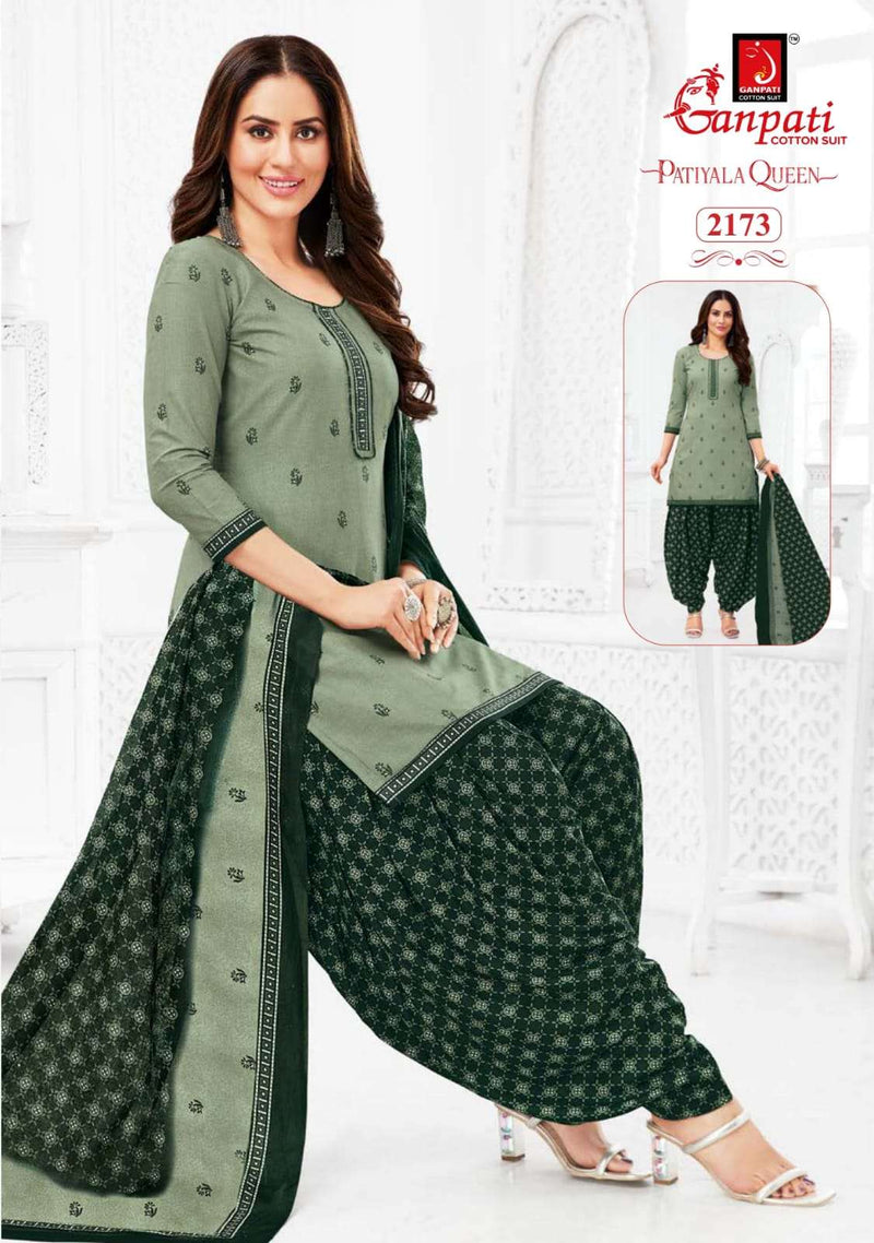 Ganpati Patiyala Queen Vol 10 Cotton Fancy Daily Wear Salwar Suit