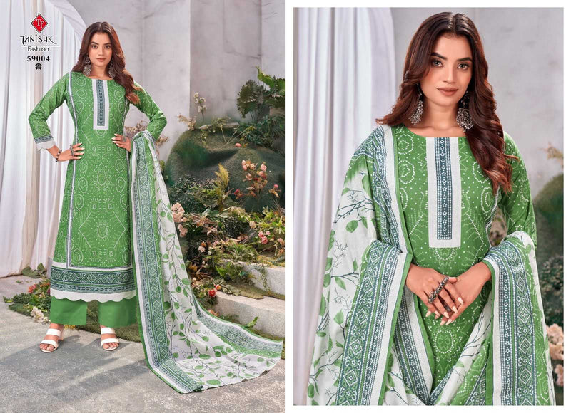 Tanishk Fashion Gazal Lawn Cotton Print Fancy Casual Wear Kurti Pant Dupatta Set