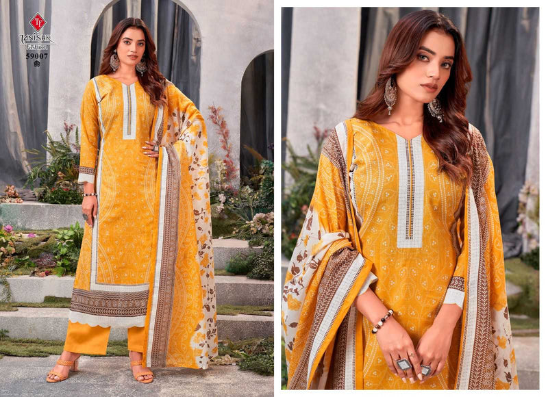 Tanishk Fashion Gazal Lawn Cotton Print Fancy Casual Wear Kurti Pant Dupatta Set