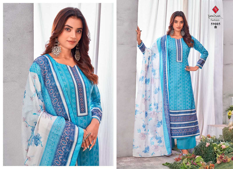 Tanishk Fashion Gazal Lawn Cotton Print Fancy Casual Wear Kurti Pant Dupatta Set