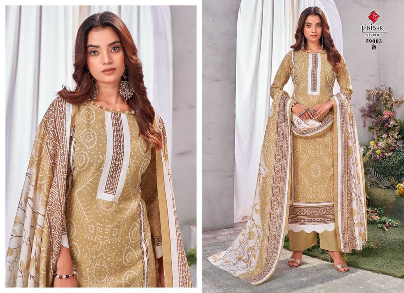 Tanishk Fashion Gazal Lawn Cotton Print Fancy Casual Wear Kurti Pant Dupatta Set