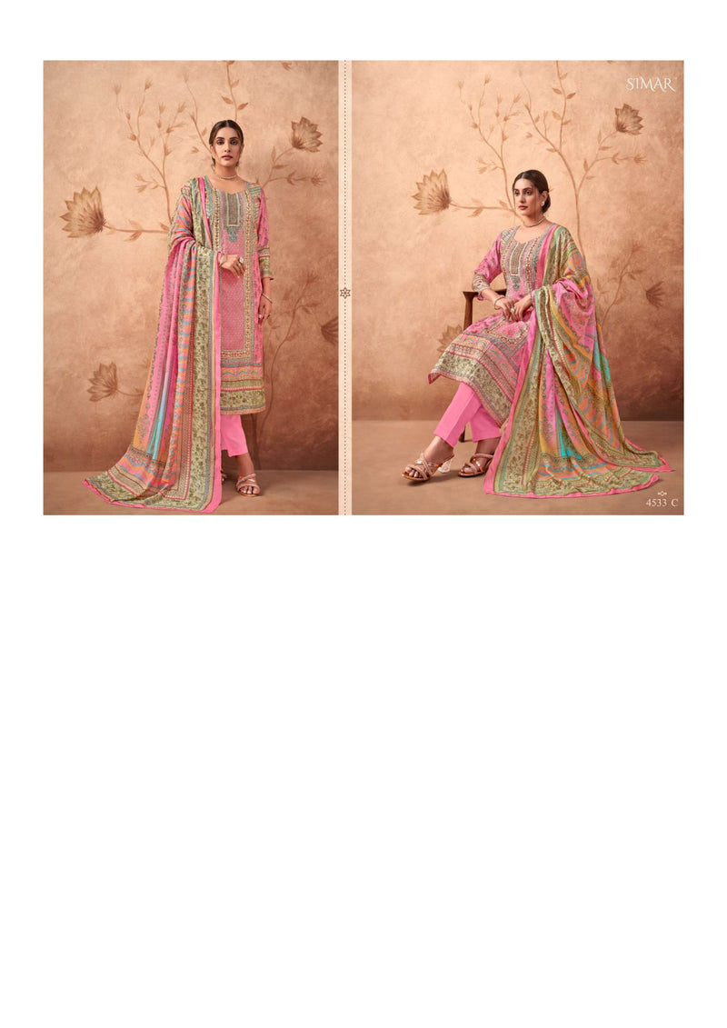 Glossy Ibaas 4533 Muslin Digital Print Designer Salwar Suit