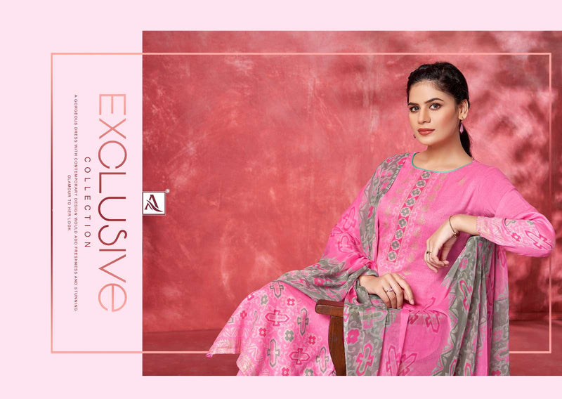 Golden Beauty Vol 3 By Alok Suit Fancy Work Adorable Casual Wear Salwar Kameez