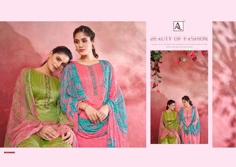 Golden Beauty Vol 3 By Alok Suit Fancy Work Adorable Casual Wear Salwar Kameez