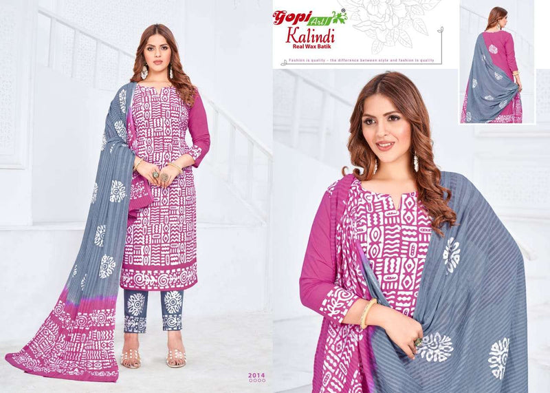 Gopi Art Kalindi Vol 20 Cotton Batik Printed Daily Wear Salwar Suit