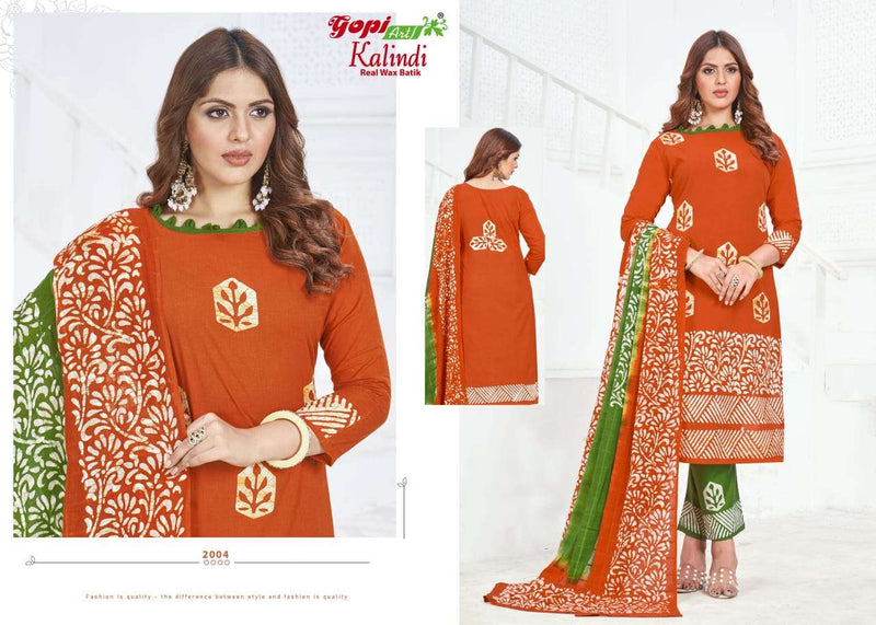 Gopi Art Kalindi Vol 20 Cotton Batik Printed Daily Wear Salwar Suit