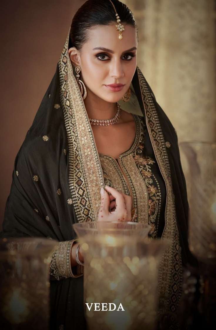 Gulkayra Designer Veeda Chinon Designer Wedding Wear Suit Collection