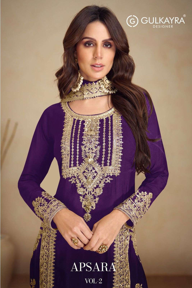 Gulkayra Designer Apsara Vol 2 Chinon Party Wear Dress Collection