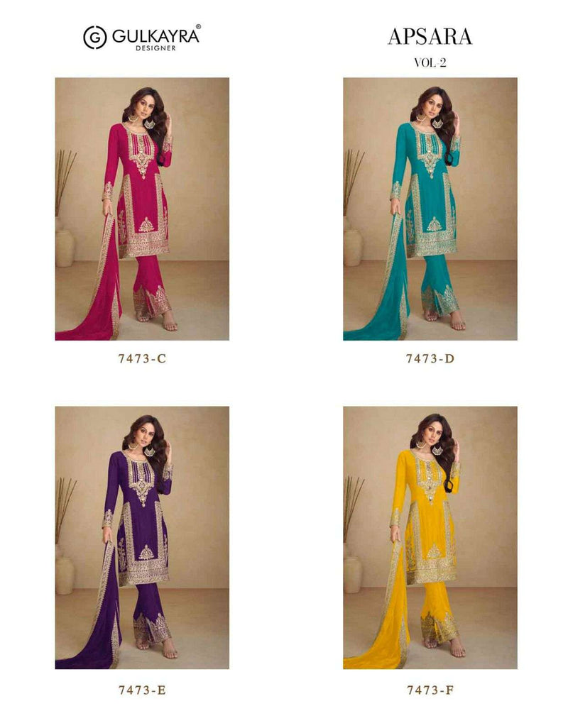 Gulkayra Designer Apsara Vol 2 Chinon Party Wear Dress Collection