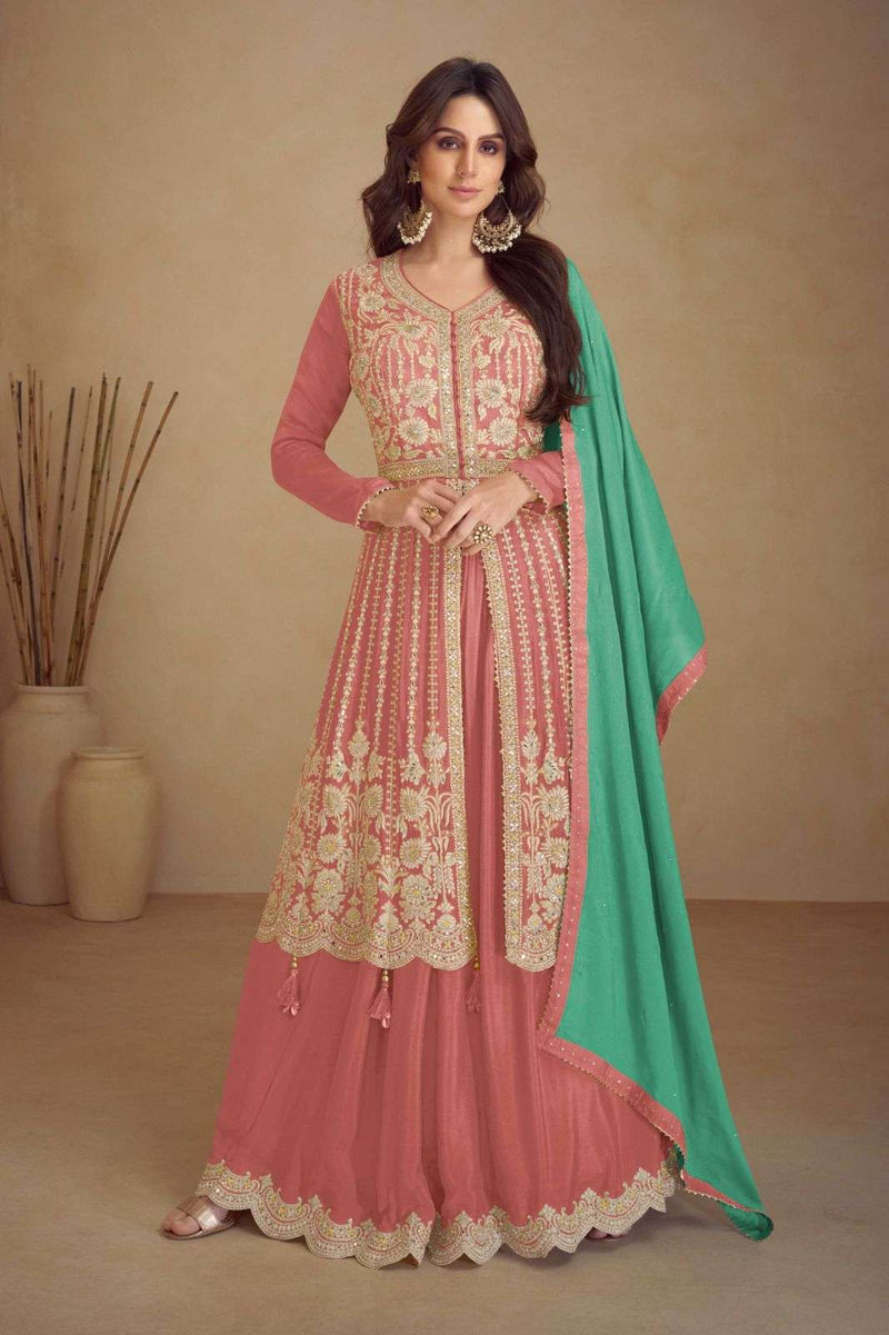 Gulkayra Designer Kashvi Chinon Wedding Wear Dress Collection