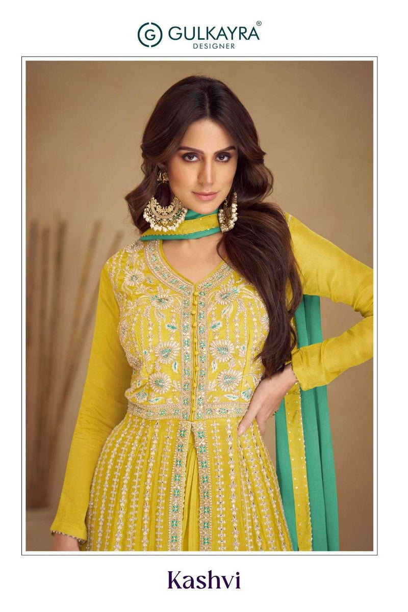 Gulkayra Designer Kashvi Chinon Wedding Wear Dress Collection