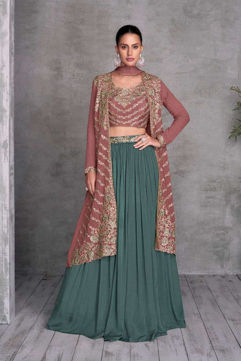 Gulkayra Designer Khusi Chinon Party Weare Indo Western Dress