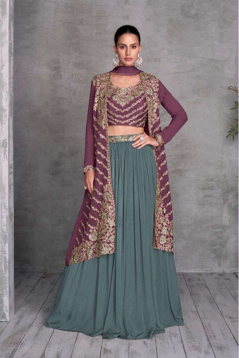 Gulkayra Designer Khusi Chinon Party Weare Indo Western Dress