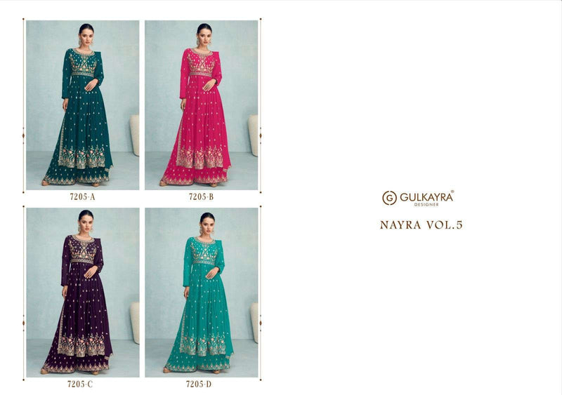 Gulkayra Designer Nayra Vol 5 Wedding Collection Readymade Kurti And Plazzo With Dupatta