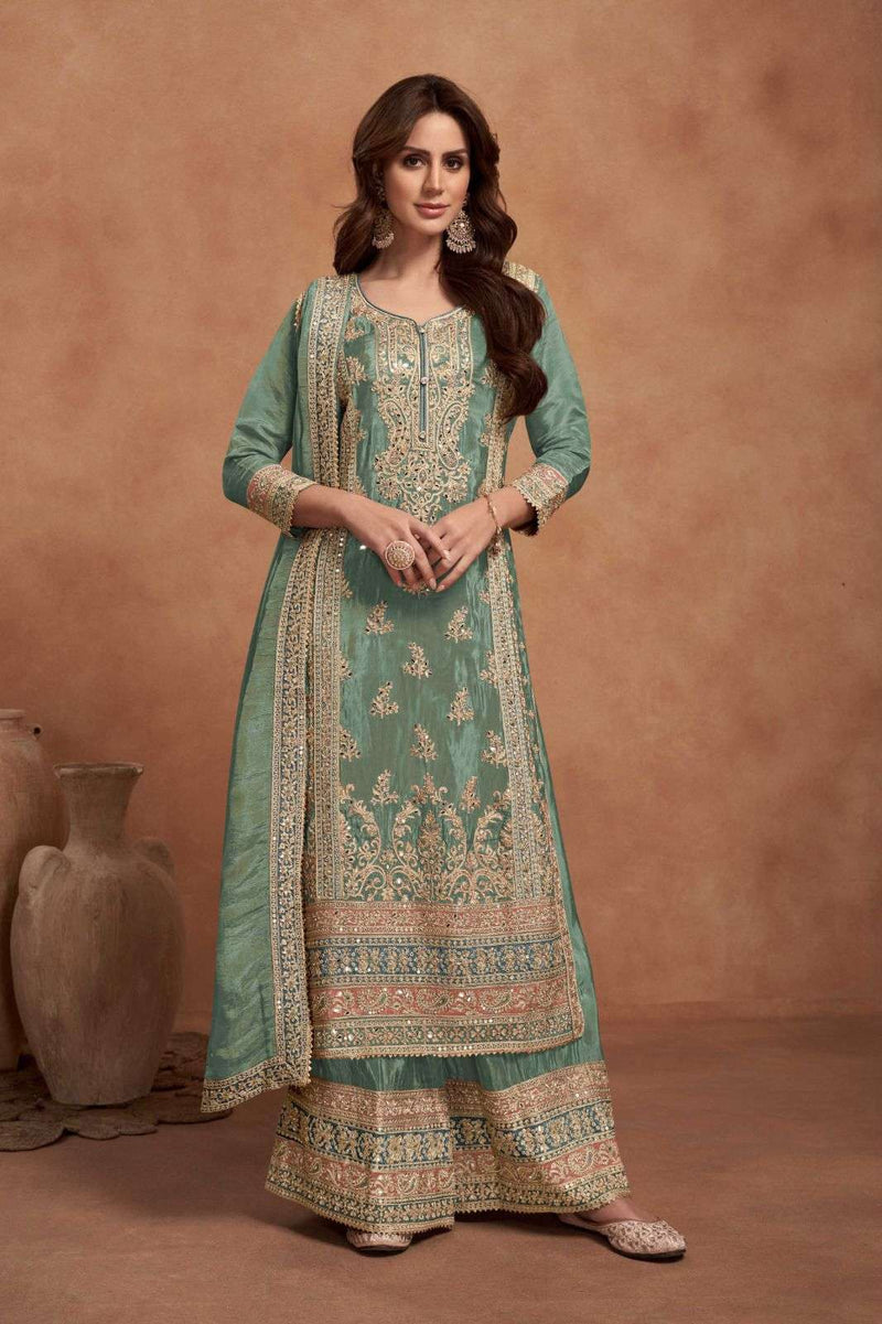 Gulkayra Designer Nazia Silk Wedding Wear Suit Collection