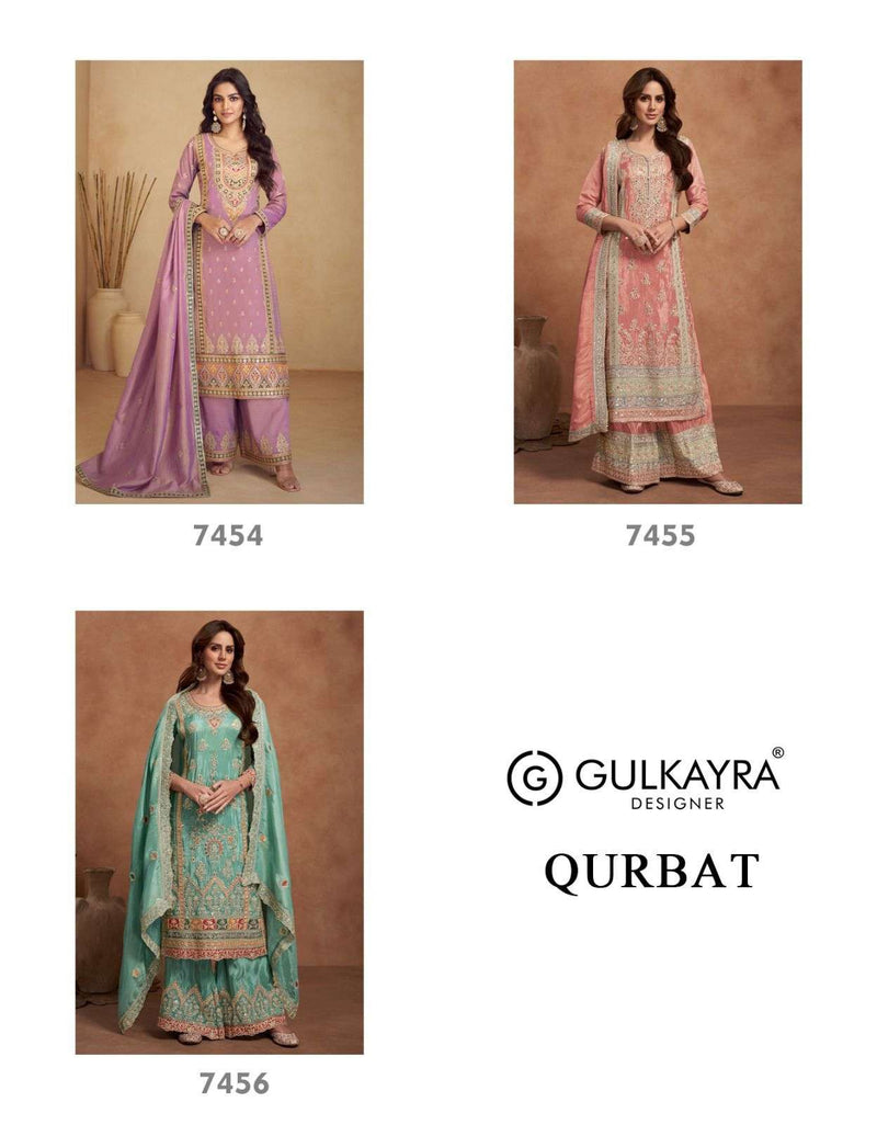 Gulkayra Designer Qurbat Silk Beautiful Designer Wedding Wear Suit Collection