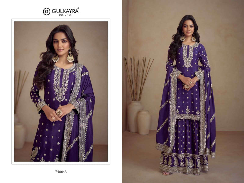 Gulkayra Designer Sadaf Chinon Heavy Designer Party Wear Suit