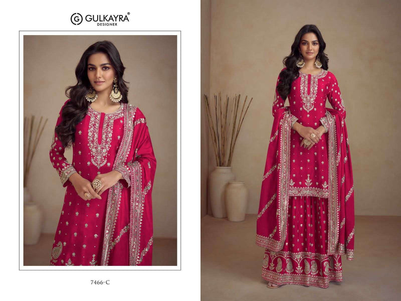 Gulkayra Designer Sadaf Chinon Heavy Designer Party Wear Suit