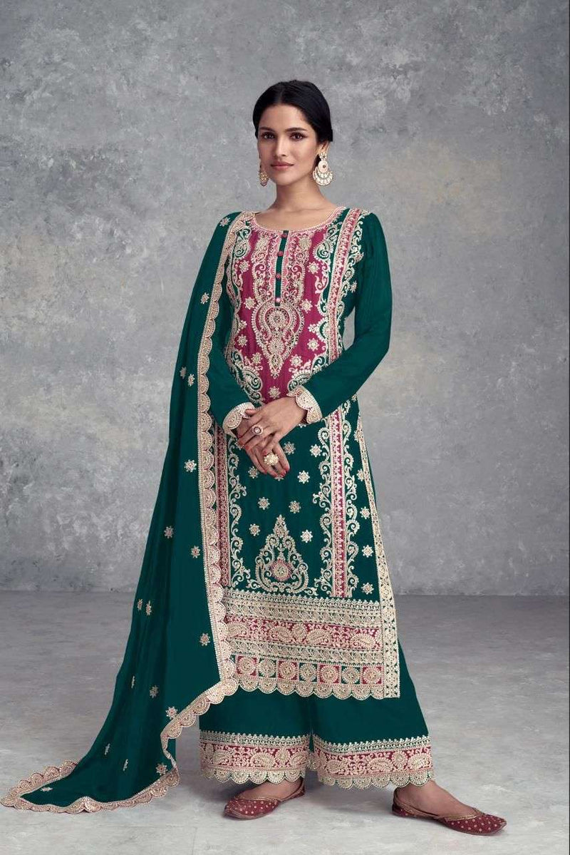 Gulkayra Designer Sayra Chinon Designer Party Wear Suit