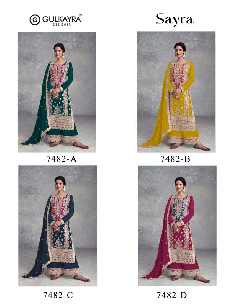 Gulkayra Designer Sayra Chinon Designer Party Wear Suit