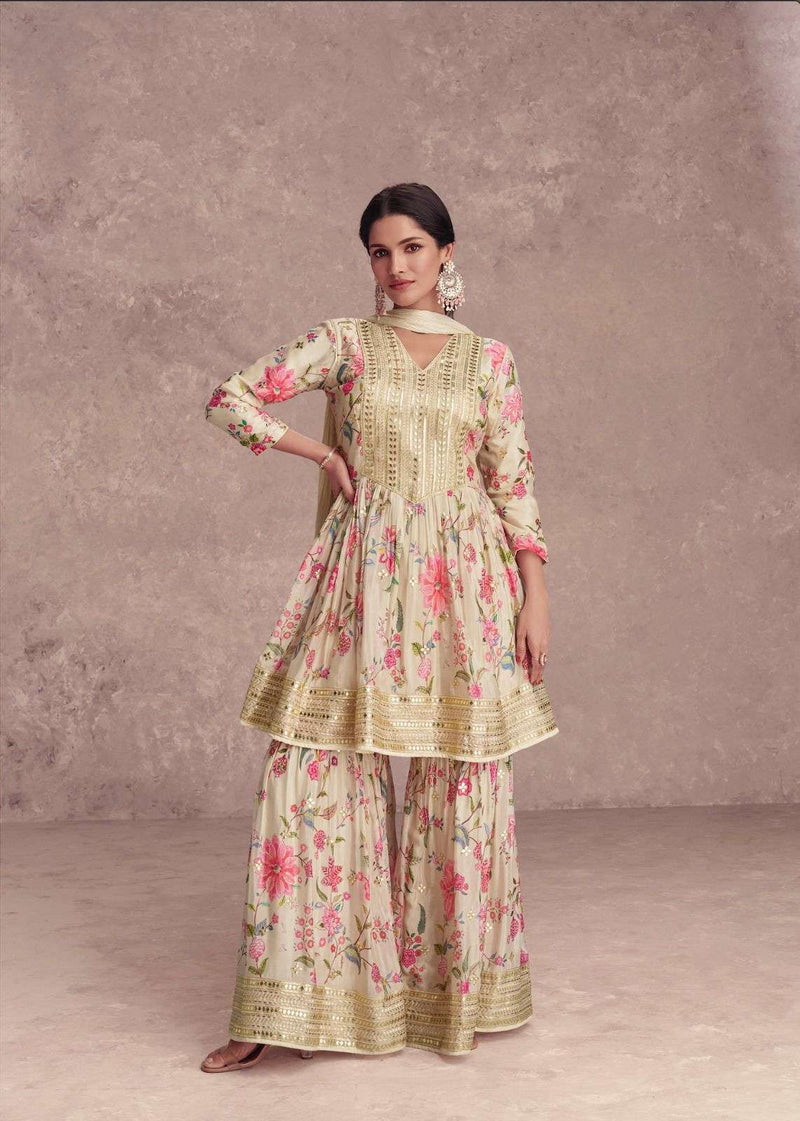 Gulkayra Designer Vanshika Chinon Digital Print Designer Party Wear Suit