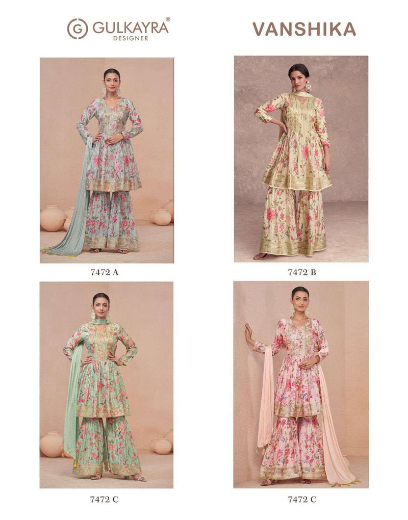 Gulkayra Designer Vanshika Chinon Digital Print Designer Party Wear Suit