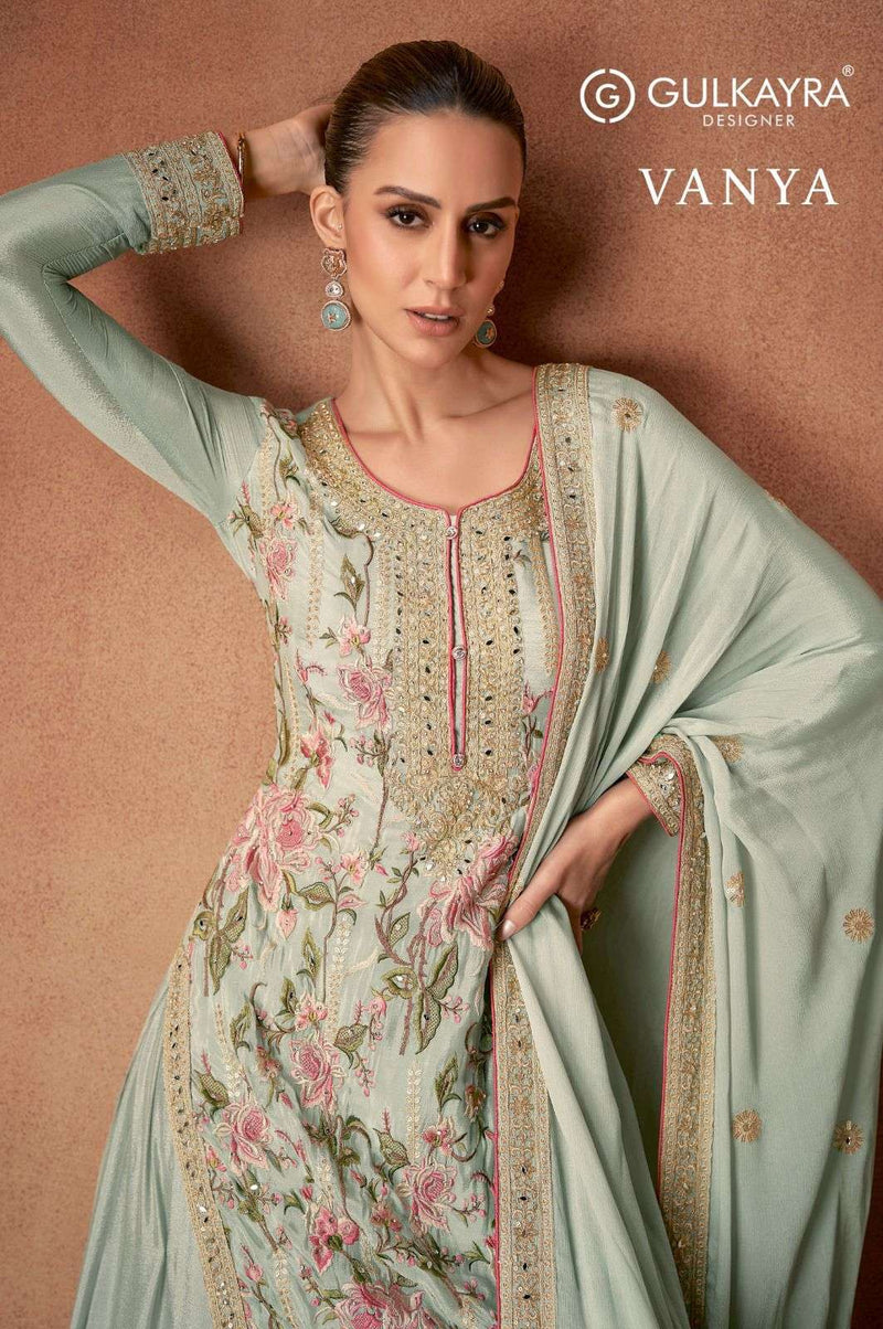 Gulkayra Designer Vanya Chinon Designer Wedding Wear Suit Collection