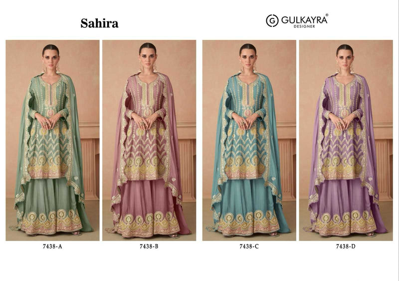 Gulkayra Designer Sahira Chinon Heavy Designer Party Wear Suit Collection
