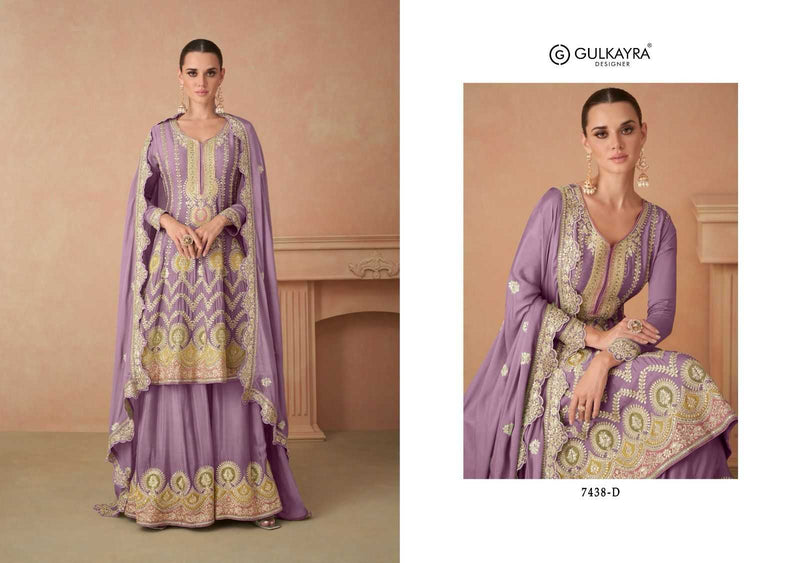 Gulkayra Designer Sahira Chinon Heavy Designer Party Wear Suit Collection