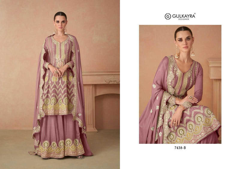 Gulkayra Designer Sahira Chinon Heavy Designer Party Wear Suit Collection