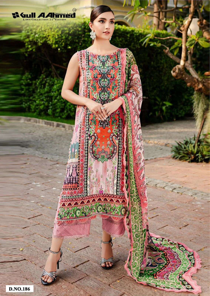 Gul Ahmed Lawn Collection Vol 21 Cotton Daily Wear Salwar Suit