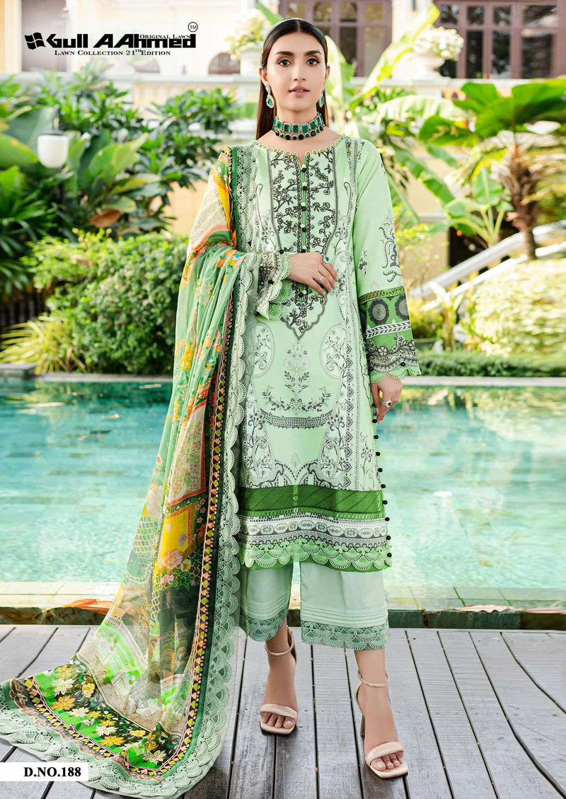 Gul Ahmed Lawn Collection Vol 21 Cotton Daily Wear Salwar Suit