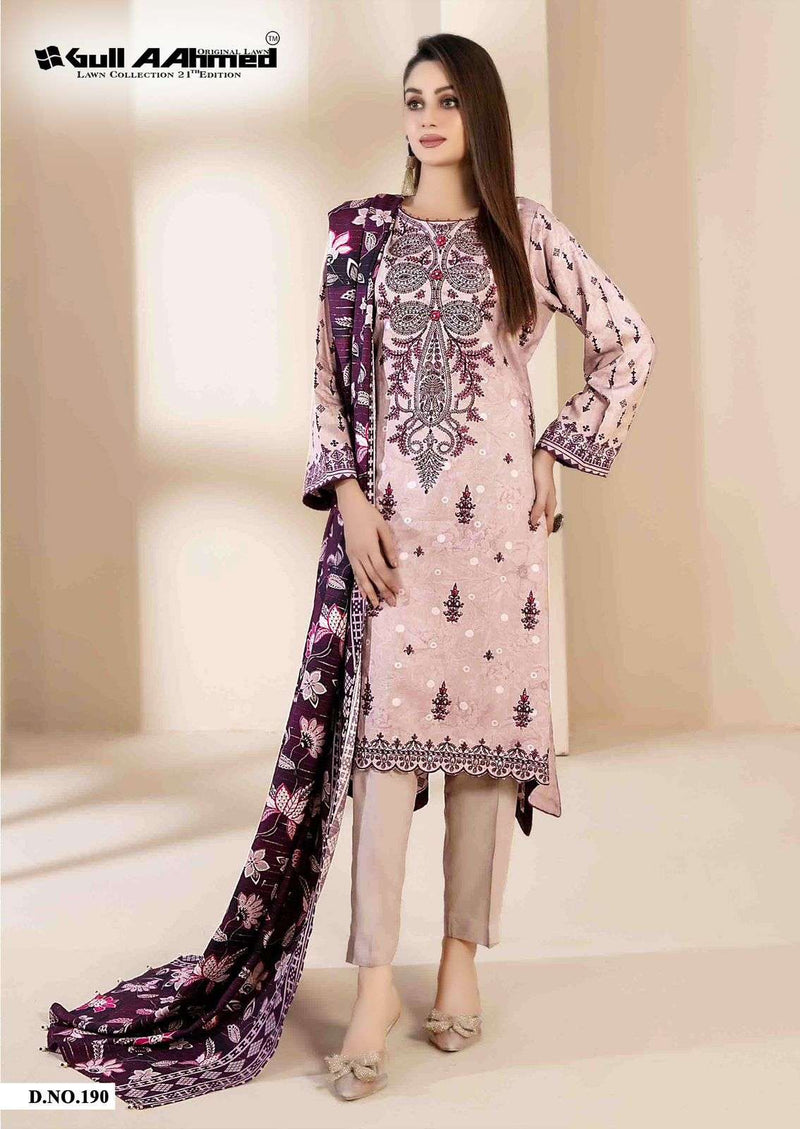 Gul Ahmed Lawn Collection Vol 21 Cotton Daily Wear Salwar Suit