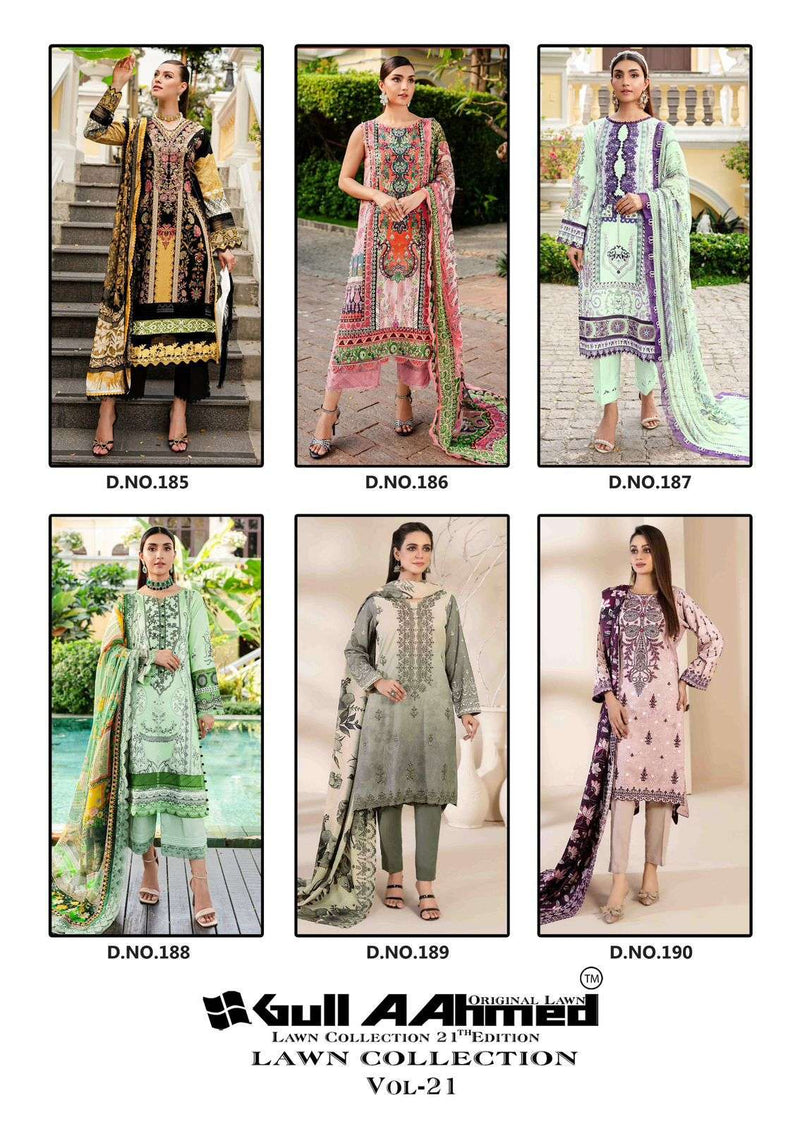 Gul Ahmed Lawn Collection Vol 21 Cotton Daily Wear Salwar Suit