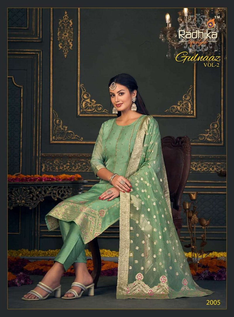 Radhika Lifestyle Gulnaaz Vol 2 Organza Fancy Festive Suits Collection