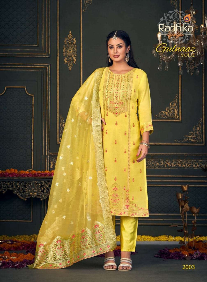 Radhika Lifestyle Gulnaaz Vol 2 Organza Fancy Festive Suits Collection