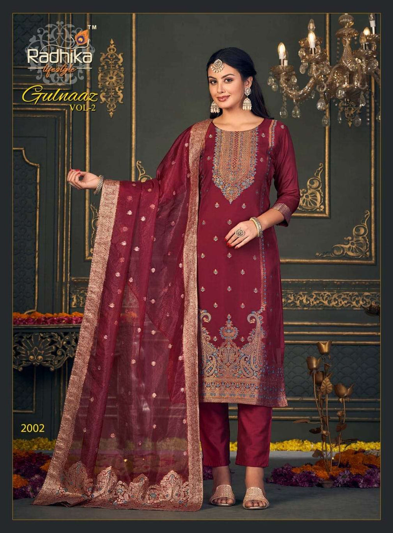 Radhika Lifestyle Gulnaaz Vol 2 Organza Fancy Festive Suits Collection