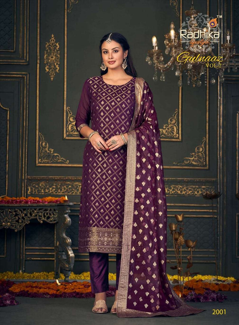 Radhika Lifestyle Gulnaaz Vol 2 Organza Fancy Festive Suits Collection