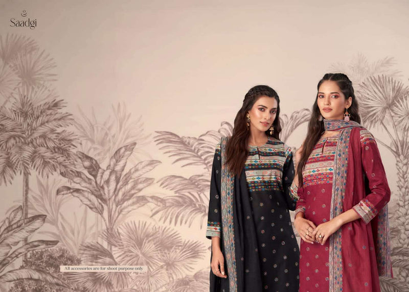Gulshan By Saadgi Sahiba Print Mirror Work Salwar Suit