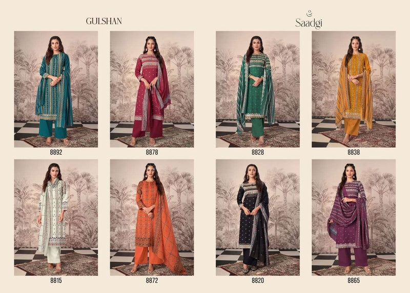 Gulshan By Saadgi Sahiba Print Mirror Work Salwar Suit