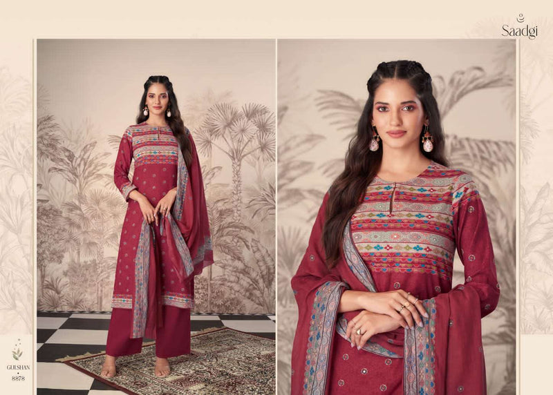 Gulshan By Saadgi Sahiba Print Mirror Work Salwar Suit