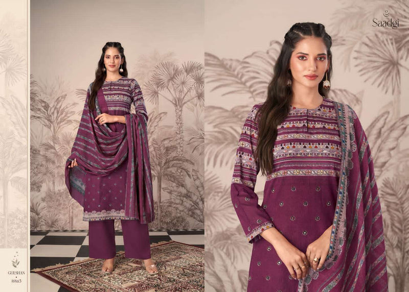 Gulshan By Saadgi Sahiba Print Mirror Work Salwar Suit