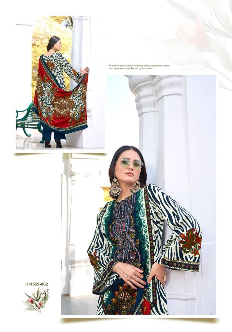 Alok Suit Habiba Vol 5 Cotton Zam Digital Pakistani Print With Fancy Embroidery Unstitched Salwar Suit