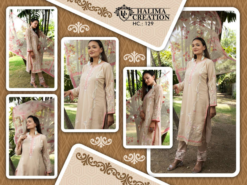 Halima Creation Hc 129 Designer Ethnic Wear Readymade Salwar Kameez
