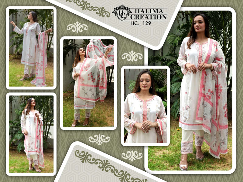 Halima Creation Hc 129 Designer Ethnic Wear Readymade Salwar Kameez