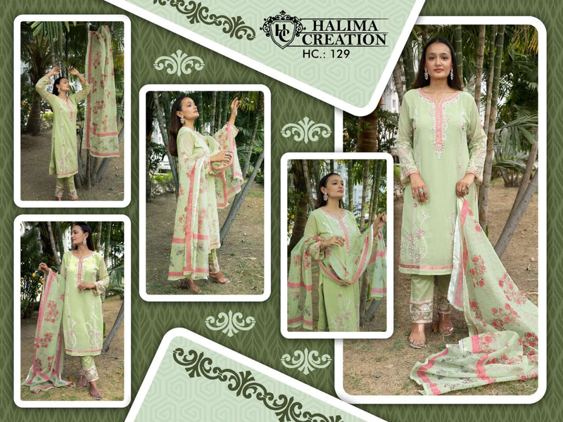 Halima Creation Hc 129 Designer Ethnic Wear Readymade Salwar Kameez